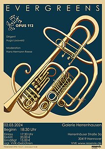 Plakat Konzert von OPUS 112: Evergreens 